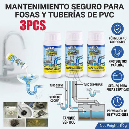 Turbo Desagüe™-  destapa  cañerías