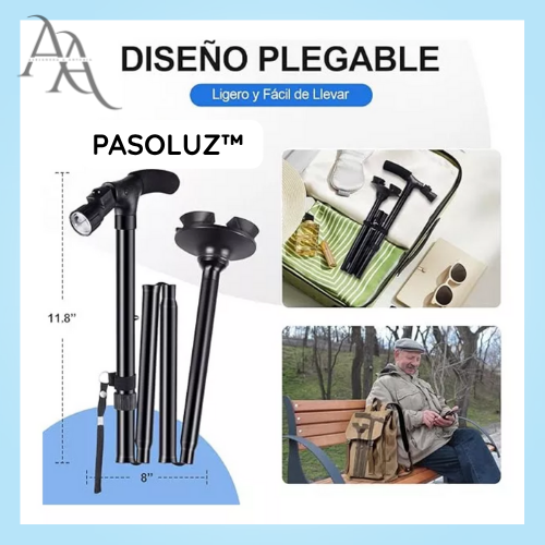 PasoLuz™-Bastón Plegable.
