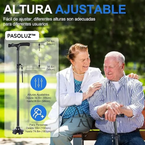 PasoLuz™-Bastón Plegable.